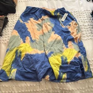 WD.NY Multicolor Tie-Dye Skirt